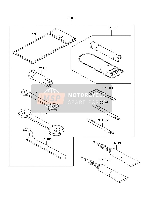 Kawasaki KVF750 4X4 2011 Owners Tools for a 2011 Kawasaki KVF750 4X4