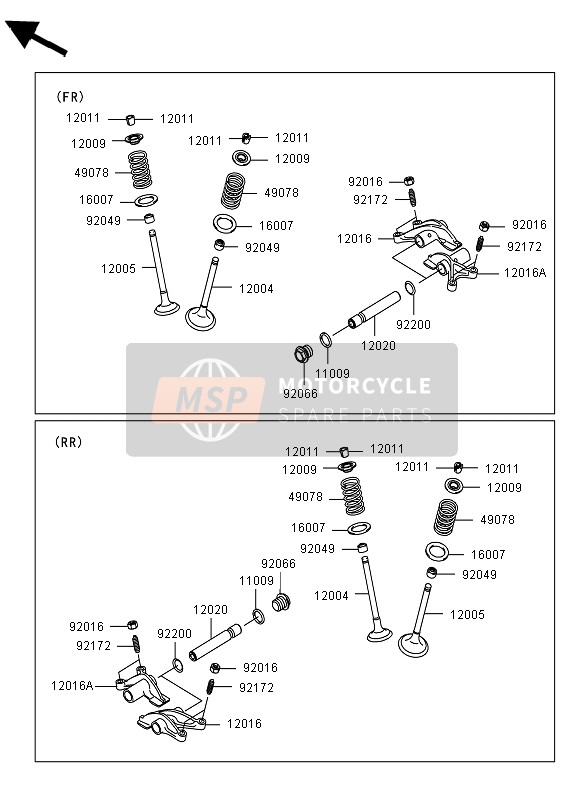 Kawasaki KVF750 4X4 2012 Valves for a 2012 Kawasaki KVF750 4X4