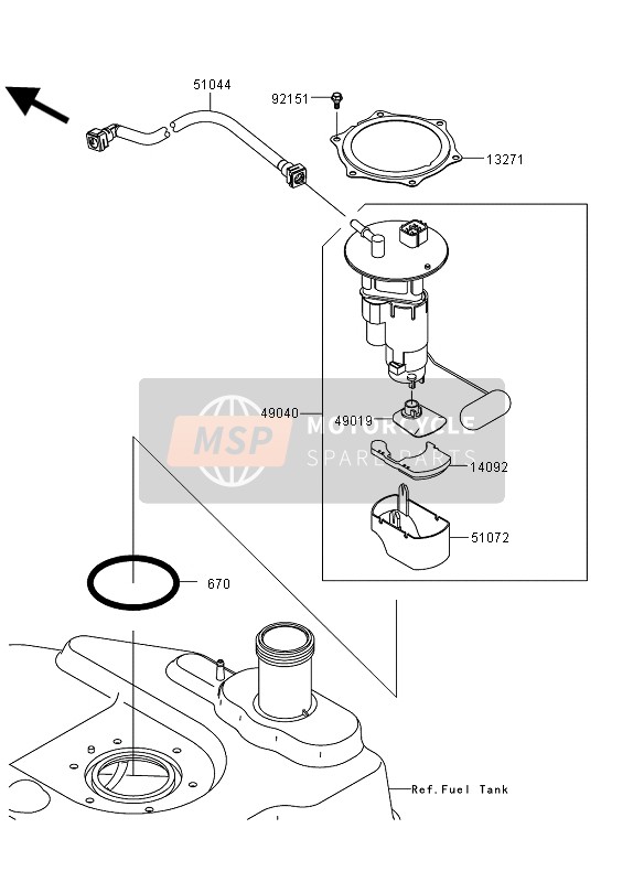 510720003, CHAMBER-FUEL, Kawasaki, 0