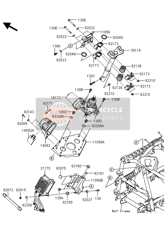 Kawasaki KVF750 4x4 EPS 2013 LENKWELLE  für ein 2013 Kawasaki KVF750 4x4 EPS