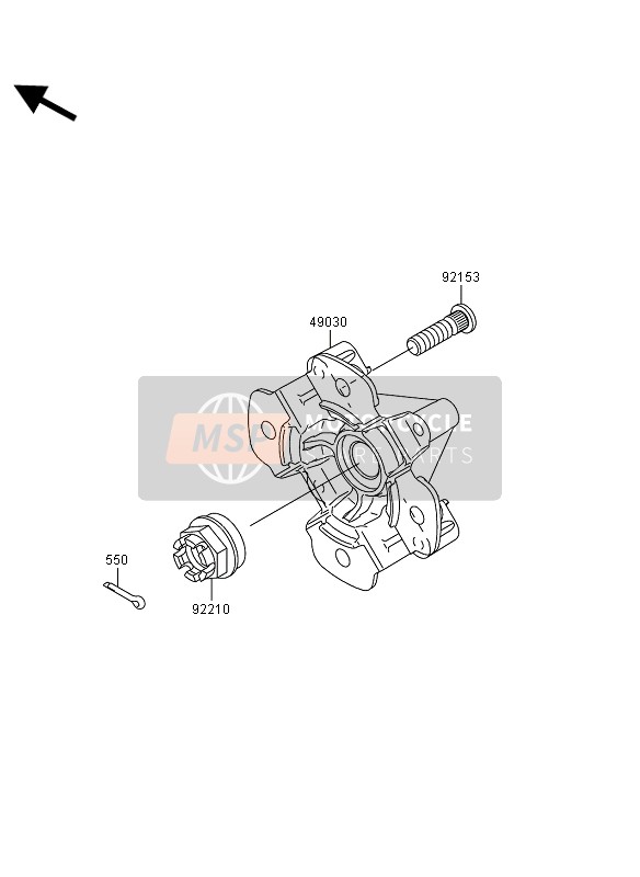 Kawasaki KVF750 4x4 EPS 2013 VORDERRADNABE für ein 2013 Kawasaki KVF750 4x4 EPS