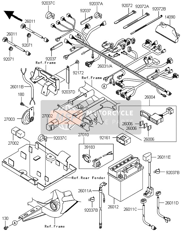 260310239, Harness,Main, Kawasaki, 0