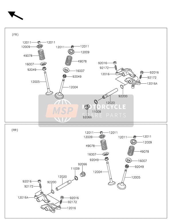 Kawasaki BRUTE FORCE 750 4x4i EPS 2017 Vannes pour un 2017 Kawasaki BRUTE FORCE 750 4x4i EPS