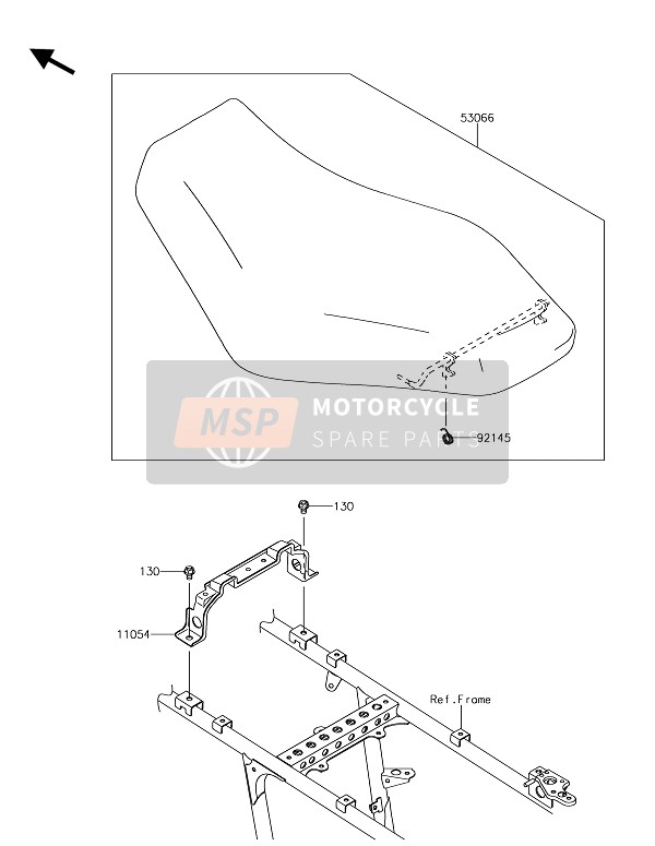 Kawasaki BRUTE FORCE 750 4x4i EPS 2019 Seat for a 2019 Kawasaki BRUTE FORCE 750 4x4i EPS