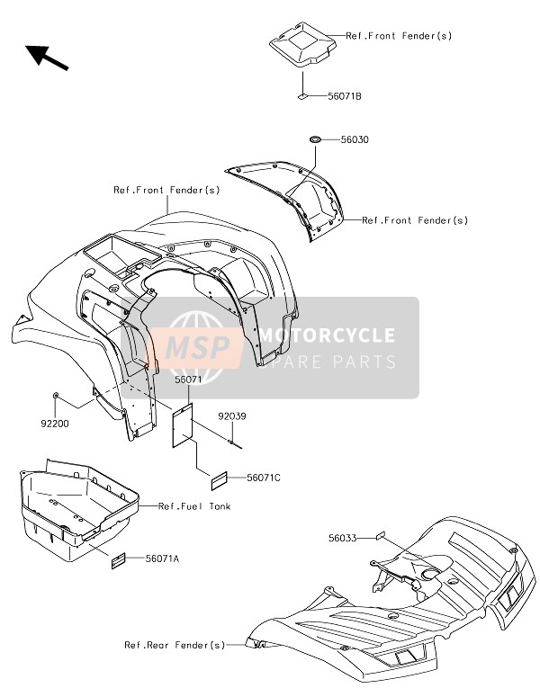 Kawasaki BRUTE FORCE 750 4x4i EPS 2020 Étiquettes pour un 2020 Kawasaki BRUTE FORCE 750 4x4i EPS