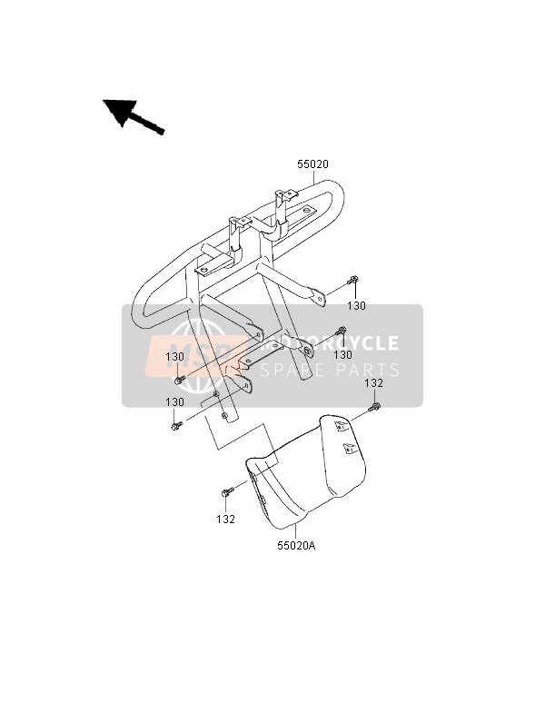 Kawasaki KVF300 4x4 2000 Guard for a 2000 Kawasaki KVF300 4x4