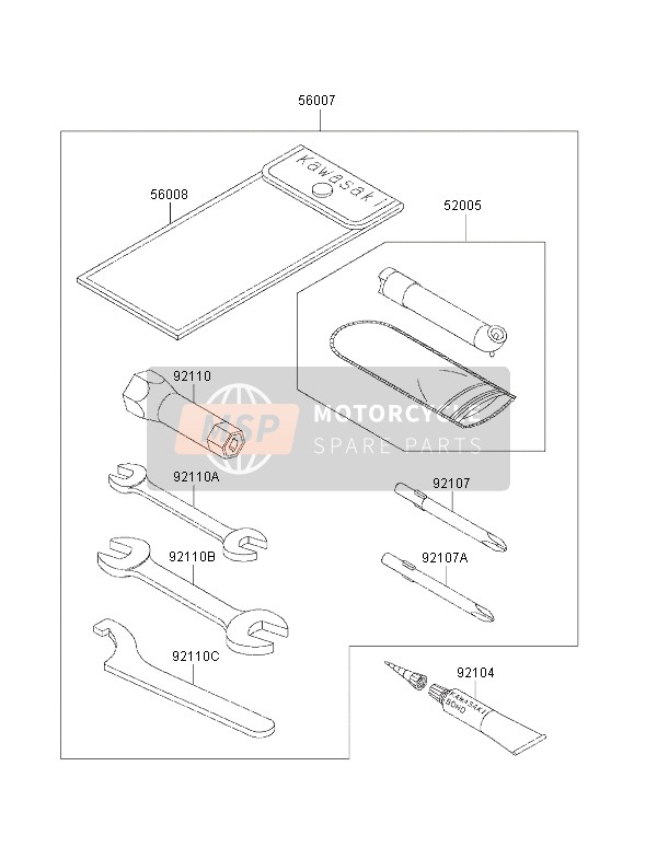 Kawasaki KVF400 2000 Outils des propriétaires pour un 2000 Kawasaki KVF400