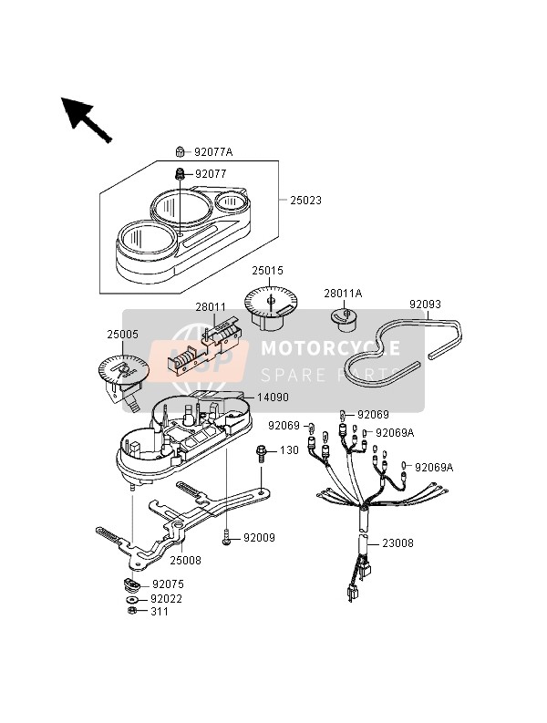 920771094, Knob,Trip Reset, Kawasaki, 1