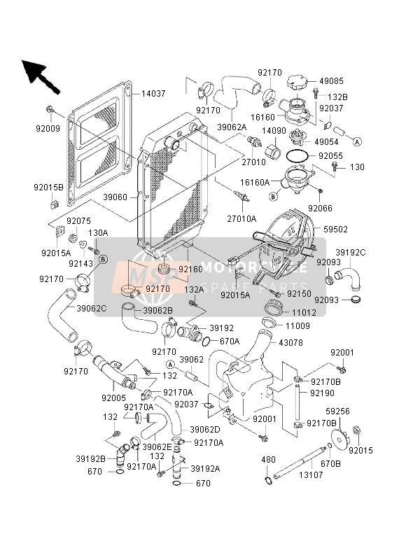 130BB0625, Flensbout,6X25, Kawasaki, 2