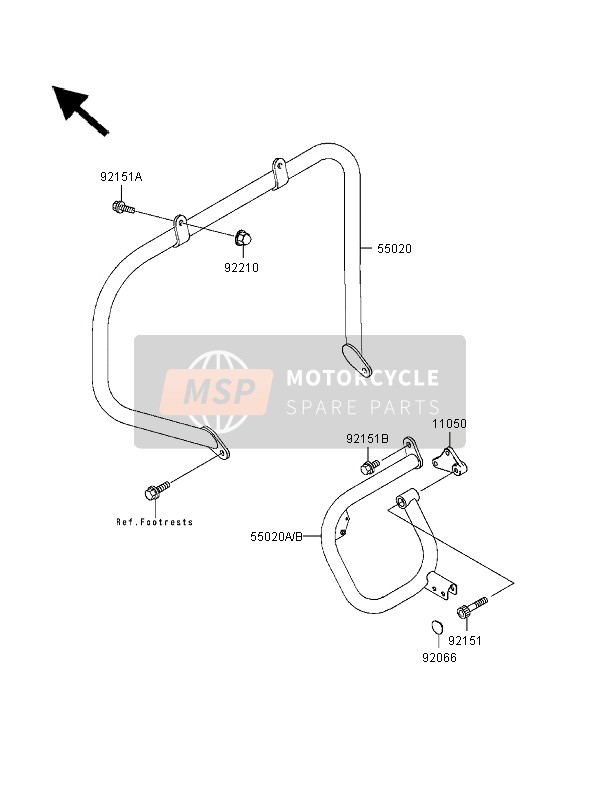 921511300, Bolt,Socket,10X50, Kawasaki, 0