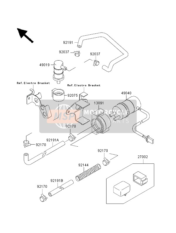 Kawasaki NINJA ZX-7R 2000 Fuel Pump for a 2000 Kawasaki NINJA ZX-7R