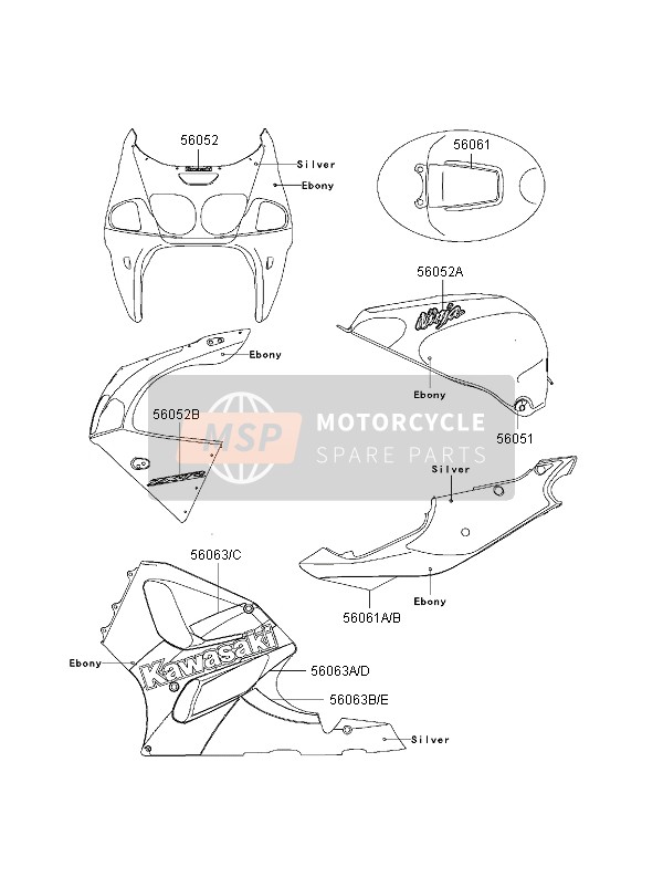 560511531, Mark,Fuel Tank, Kawasaki, 0