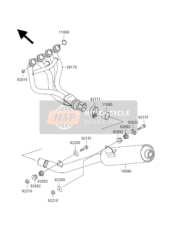 921711194, Clamp, Kawasaki, 1