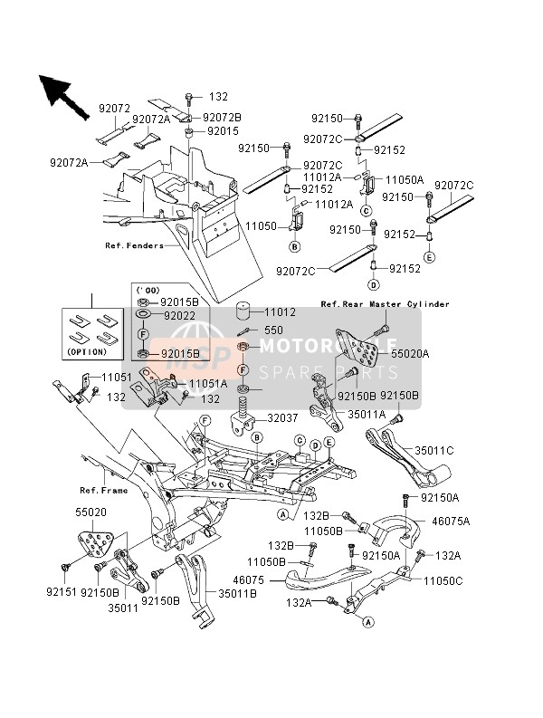 110121589, Cap,Bungee Cord Hook, Kawasaki, 1