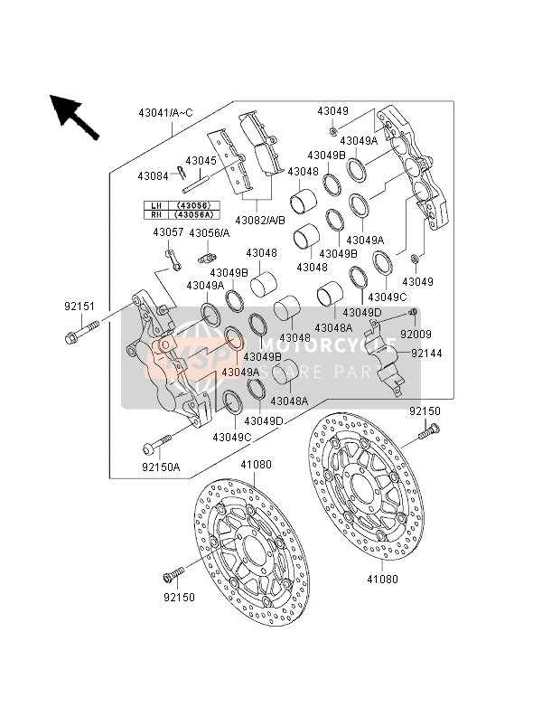 410801472A4, Disco Freno Delantero, Kawasaki, 0