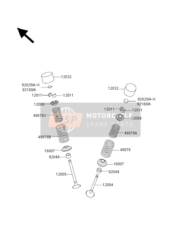 490781195, SPRING-VALVE,Intake,Inner, Kawasaki, 0