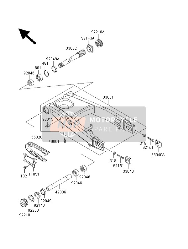 Bras oscillant