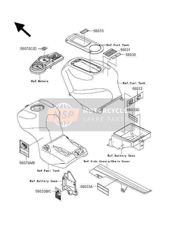 560701226, LABEL-WARNING, Fuel Ho, Kawasaki, 0