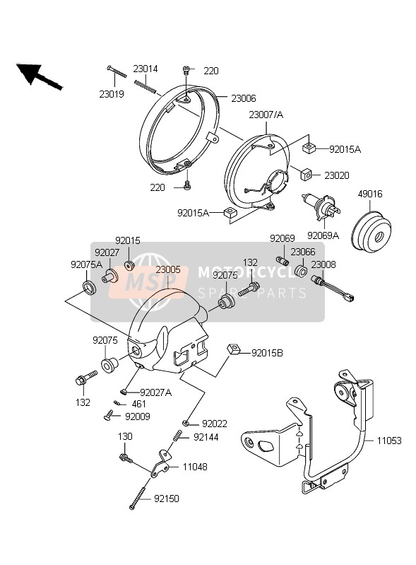 920151157, Nut,5mm, Kawasaki, 1