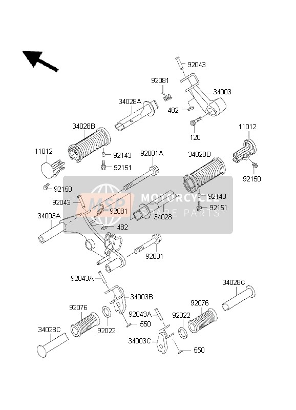 340281412, Step,Fr,Rh, Kawasaki, 0