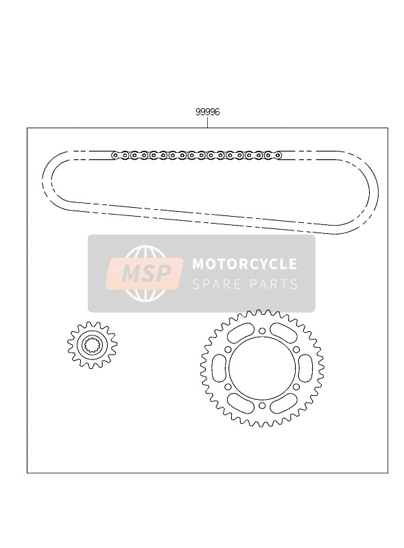 999961208, Kettenkit ER500A/B, Kawasaki, 0