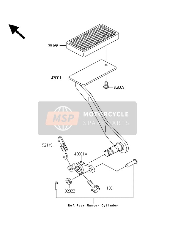 430011431, LEVER-BRAKE, Kawasaki, 1