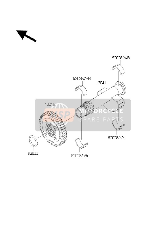 920281910, Bushing,Balancer Shaft,Black, Kawasaki, 0