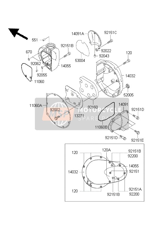 921511581, Bolt,Socket,5X14, Kawasaki, 1