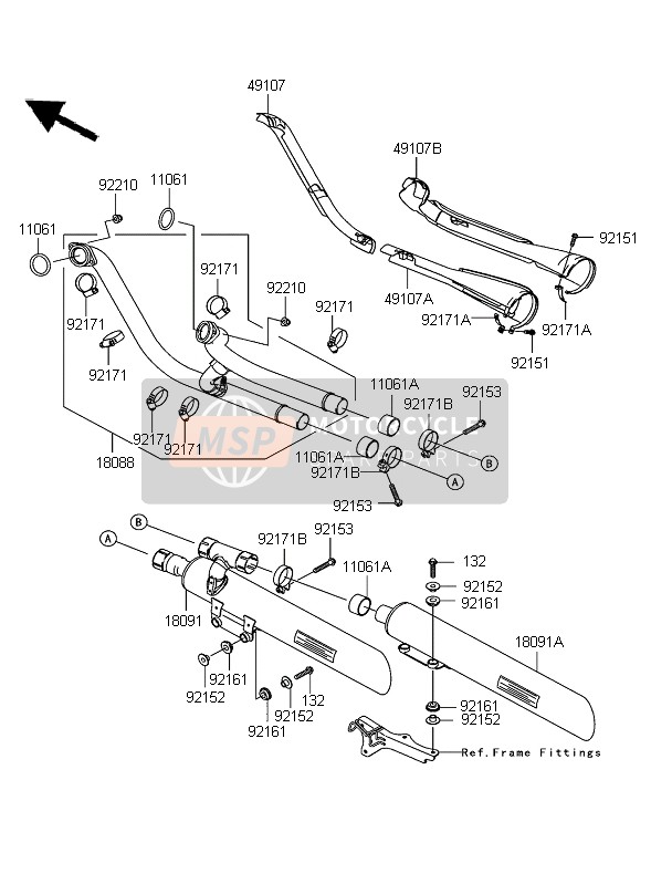 921710294, Clamp, Kawasaki, 2