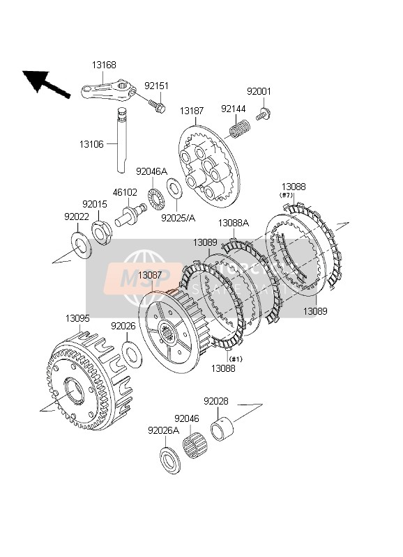 Kawasaki ZR-7S 2001 Clutch for a 2001 Kawasaki ZR-7S