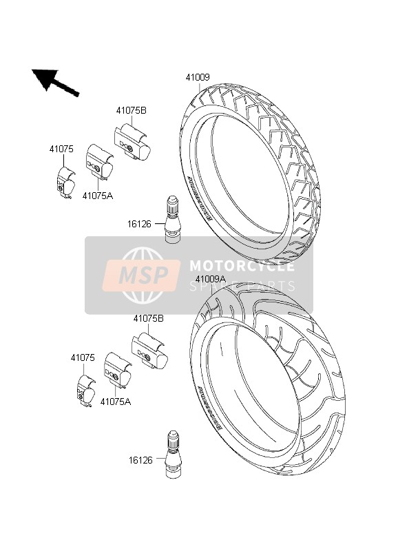 Kawasaki ZR-7S 2001 Tyres for a 2001 Kawasaki ZR-7S