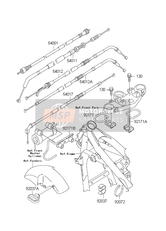 Kawasaki ZR-7S 2001 KABEL für ein 2001 Kawasaki ZR-7S