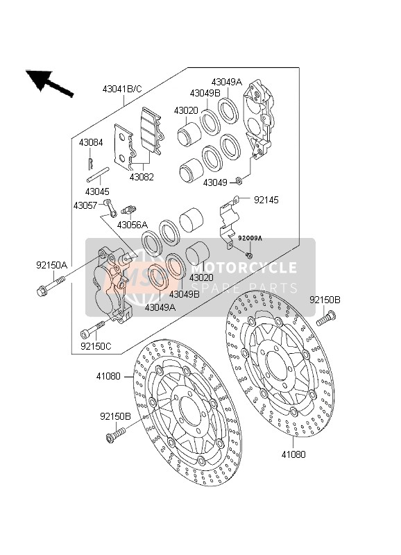 921501297, Bolt,Flanged,10X38, Kawasaki, 2