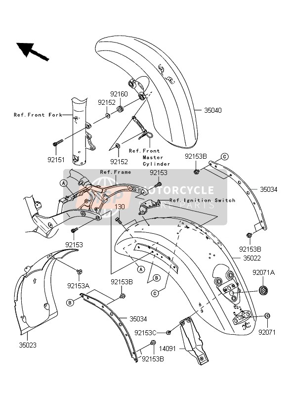 921530724, Bolt,Flanged,8X10, Kawasaki, 0