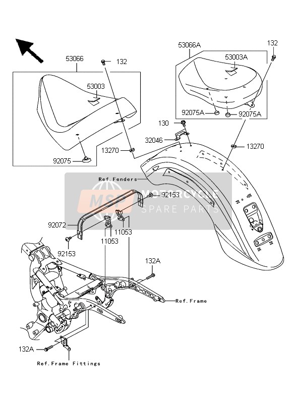 320461537, BRACKET-SEAT, Kawasaki, 0