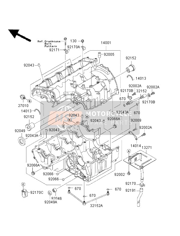 921701911, Clamp, Kawasaki, 1