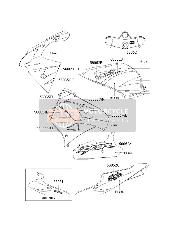 560651361, Pattern,Fuel Tank,Rh, Kawasaki, 0