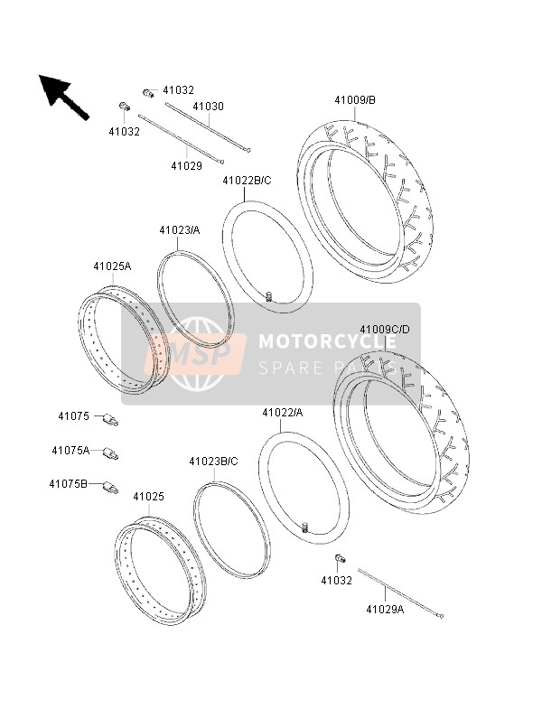 Kawasaki VN1500 CLASSIC Fi 2002 Tyres for a 2002 Kawasaki VN1500 CLASSIC Fi