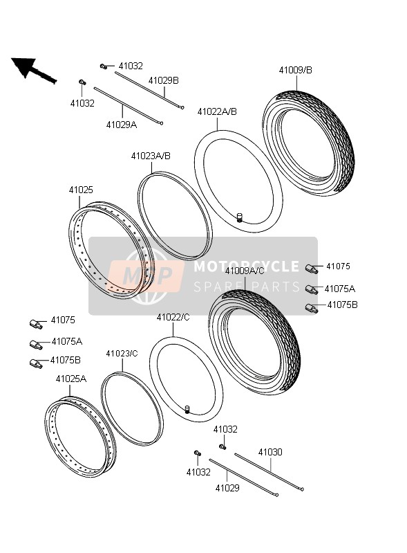 Kawasaki W650 2005 Tyres for a 2005 Kawasaki W650