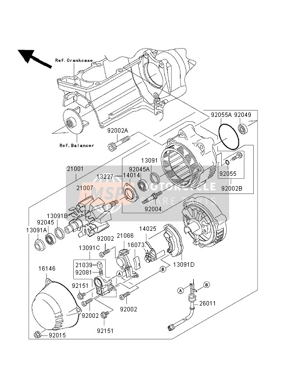 Kawasaki ZRX1200S 2002 GENERATOR für ein 2002 Kawasaki ZRX1200S