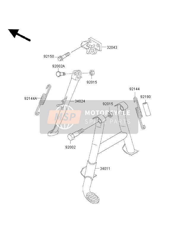 340241269EZ, STAND-SIDE, C.Gray, Kawasaki, 0