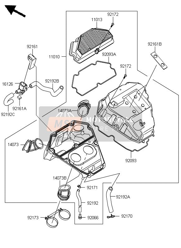 161260743, Valve,Air Switing, Kawasaki, 0