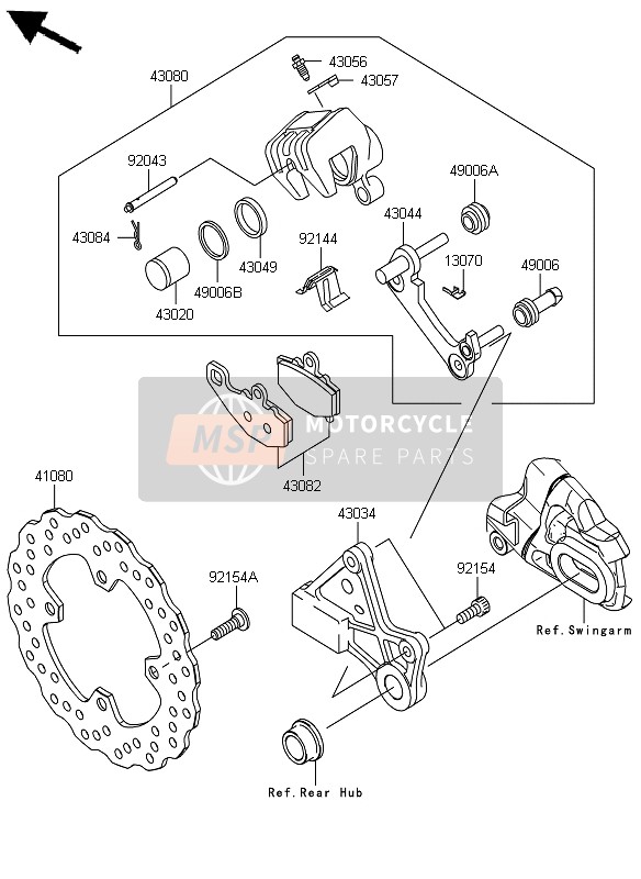 410800162, Disc,Rr, Kawasaki, 0