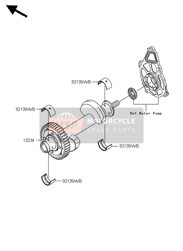 Kawasaki ER-6F ABS 2012 Bilanciatore per un 2012 Kawasaki ER-6F ABS