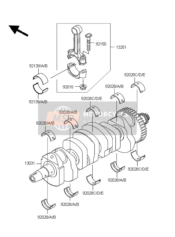 921391109, Bushing,Connecting Rod,Black, Kawasaki, 0