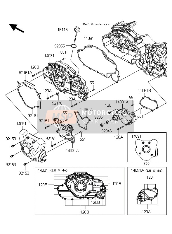 140911690, Cover,Generator,Outer, Kawasaki, 0