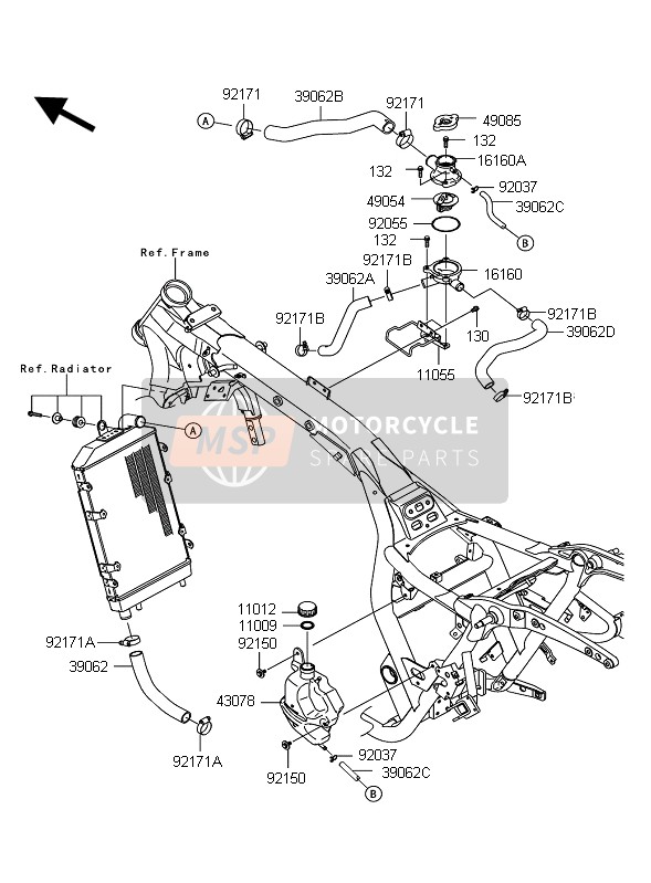 110550571, Bracket,Thermocase, Kawasaki, 0