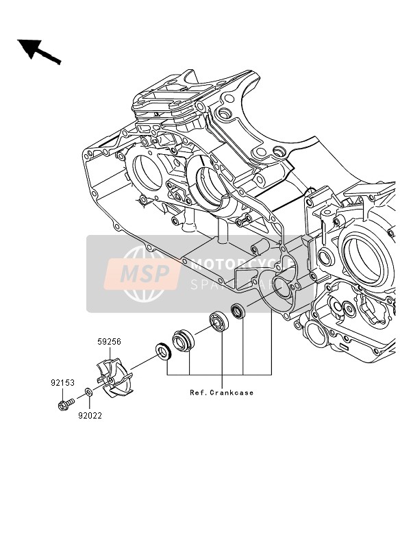 Kawasaki VN1700 VOYAGER ABS 2012 Water Pump for a 2012 Kawasaki VN1700 VOYAGER ABS