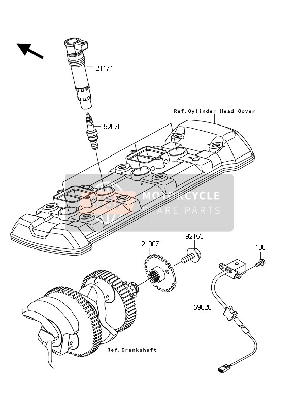 Kawasaki Z1000 2012 Ignition System for a 2012 Kawasaki Z1000