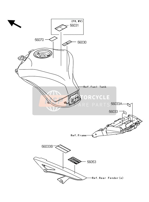 560330354, LABEL-MANUAL,Chain, Kawasaki, 1